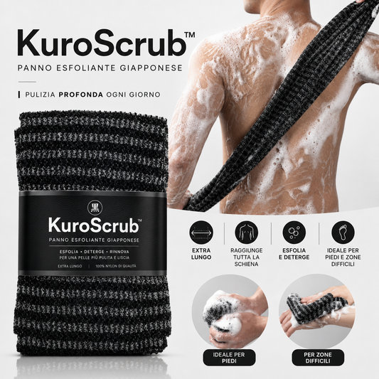 KuroScrub™ – Panno esfoliante giapponese per il corpo