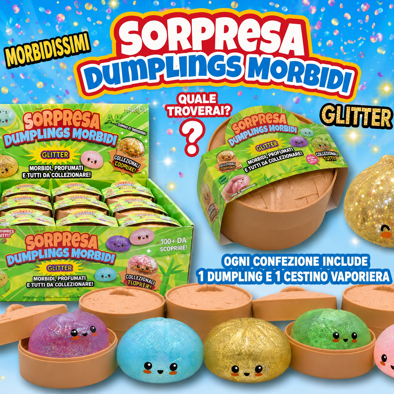 Squishy Dumplings Mystery™ – La sorpresa morbida e glitterata